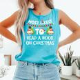Most Likely To Read A Book On Christmas Snowman Family Comfort Colors Tank Top Light Green Most Likely To Read A Book On Christmas Snowman Family Comfort Colors Tank Top Light Green