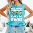 This Little Leprechaun Likes To Read St Patrick's Day Book Comfort Colors Tank Top Light Green