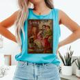 Little Women Book Cover Comfort Colors Tank Top Light Green