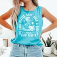 I Look Better Bent Over a Book Proud Smut Reader Skeleton Comfort Colors Tank Top Light Green