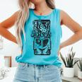 Lost In a Book Comfort Colors Tank Top Light Green