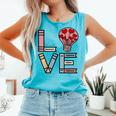 Love Books Reading Comfort Colors Tank Top Light Green