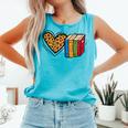 Love Reading Book Librarian Across America Men Women Kids Comfort Colors Tank Top Light Green