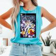 Marvel Universe Classic Dazzler Light Power Comic Book Cover Comfort Colors Tank Top Light Green