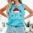 Matching Christmas PJS Most Likely To Read A Book Comfort Colors Tank Top Light Green