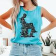 Men Pixel Art Geometric Book Human Drawing Graphic Men Comfort Colors Tank Top Light Green