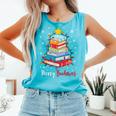 Merry Bookmas Book Christmas Tree Lights Xmas Men Women Kids Comfort Colors Tank Top Light Green Merry Bookmas Book Christmas Tree Lights Xmas Men Women Kids Comfort Colors Tank Top Light Green