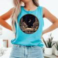 Moon Book Bookshelf Library Coffee Cup Star Stars Pattern Comfort Colors Tank Top Light Green Moon Book Bookshelf Library Coffee Cup Star Stars Pattern Comfort Colors Tank Top Light Green