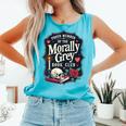 Morally Grey Merch Dark Romance Romantasy Smutty Book Lover Comfort Colors Tank Top Light Green