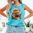 Nerdy Bearded Dragon Glasses Book Reading Comfort Colors Tank Top Light Green Nerdy Bearded Dragon Glasses Book Reading Comfort Colors Tank Top Light Green