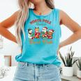 North Pole Readers Book Club Reading Book Christmas Comfort Colors Tank Top Light Green