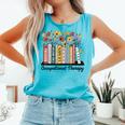 Occupational Therapy Wildflower Book OT Therapist Assistant Comfort Colors Tank Top Light Green