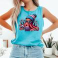 Octopus Reading Book Kraken Book Lover Comfort Colors Tank Top Light Green Octopus Reading Book Kraken Book Lover Comfort Colors Tank Top Light Green