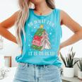 Oh What Fun It Is To Read Book Christmas Tree Premium Tri-Blend Comfort Colors Tank Top Light Green