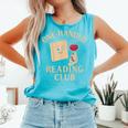 One-Handed Reading Club Smutty Book Lover Comfort Colors Tank Top Light Green One-Handed Reading Club Smutty Book Lover Comfort Colors Tank Top Light Green