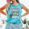 Orange Cat Reading Book 67 Six Seven Meme Comfort Colors Tank Top Light Green Orange Cat Reading Book 67 Six Seven Meme Comfort Colors Tank Top Light Green