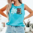 The Original Handheld Device Book Fair Book Lover Comfort Colors Tank Top Light Green