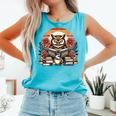 Owl Reading Books Book Library Bookworm Comfort Colors Tank Top Light Green Owl Reading Books Book Library Bookworm Comfort Colors Tank Top Light Green