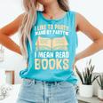 I Like To Party And By Party I Mean Read Books Comfort Colors Tank Top Light Green