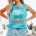 Pet Lover Joke Easily Distracted By Dogs And Books Men Comfort Colors Tank Top Light Green Pet Lover Joke Easily Distracted By Dogs And Books Men Comfort Colors Tank Top Light Green