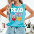 Pig Elephant Reading Cute Book Lover Bookworm Boys Girls Kid Comfort Colors Tank Top Light Green Pig Elephant Reading Cute Book Lover Bookworm Boys Girls Kid Comfort Colors Tank Top Light Green