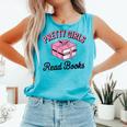 Pretty Girls Read Books Bookworm Book Lover Teacher Comfort Colors Tank Top Light Green