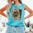 Queen Of Books Playing Card Aesthetic For Book Lovers Premium Tri-Blend Comfort Colors Tank Top Light Green