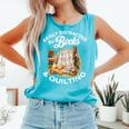 Quilting Sewing Machine Quilter Easily Distracted By Book Comfort Colors Tank Top Light Green Quilting Sewing Machine Quilter Easily Distracted By Book Comfort Colors Tank Top Light Green