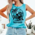 Raccoon Reading Books Summer Humor Trash Reader Comfort Colors Tank Top Light Green Raccoon Reading Books Summer Humor Trash Reader Comfort Colors Tank Top Light Green