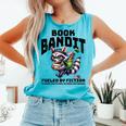Racoon-Bookworm-Book Bandit-Fueled By Fiction Comfort Colors Tank Top Light Green
