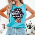 I Would Rather Be Reading Bookworm Book Lover Librarian Kids Comfort Colors Tank Top Light Green I Would Rather Be Reading Bookworm Book Lover Librarian Kids Comfort Colors Tank Top Light Green