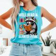 Well Read & Slightly Feral Raccoon Book Lover Graphic Comfort Colors Tank Top Light Green Well Read & Slightly Feral Raccoon Book Lover Graphic Comfort Colors Tank Top Light Green