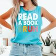 Read A Book Bruh Teacher Comfort Colors Tank Top Light Green