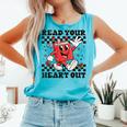 Read Your Heart Out Teacher Valentines Book Lover Comfort Colors Tank Top Light Green Read Your Heart Out Teacher Valentines Book Lover Comfort Colors Tank Top Light Green