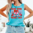 Read Your Heart Out Valentine Reading Book Kid Teacher Comfort Colors Tank Top Light Green Read Your Heart Out Valentine Reading Book Kid Teacher Comfort Colors Tank Top Light Green