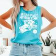 I Read Past My Bedtime Late Night Readers Book Club Comfort Colors Tank Top Light Green