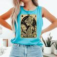 The Reader Tarot Card Book Lover Skeleton Reading Book Comfort Colors Tank Top Light Green The Reader Tarot Card Book Lover Skeleton Reading Book Comfort Colors Tank Top Light Green