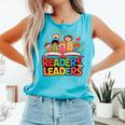 Readers Are Leaders Motivational Reading Book Quote Comfort Colors Tank Top Light Green Readers Are Leaders Motivational Reading Book Quote Comfort Colors Tank Top Light Green