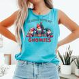 Reading With My Gnomies Reading Book Christmas Comfort Colors Tank Top Light Green