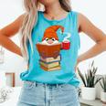 Reading Lover Book Graphic Gnome Comfort Colors Tank Top Light Green Reading Lover Book Graphic Gnome Comfort Colors Tank Top Light Green