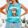 Reading Is Otterly Fun Otter Bookworm Book Lover Librarian Comfort Colors Tank Top Light Green Reading Is Otterly Fun Otter Bookworm Book Lover Librarian Comfort Colors Tank Top Light Green
