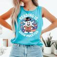 Reading Is Snow Much Fun Snowflake Top Hat Book Fan Winter Comfort Colors Tank Top Light Green Reading Is Snow Much Fun Snowflake Top Hat Book Fan Winter Comfort Colors Tank Top Light Green