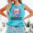 Readsolotl Cute Axolotl Reading Book Kawaii Pink Aesthetic Comfort Colors Tank Top Light Green Readsolotl Cute Axolotl Reading Book Kawaii Pink Aesthetic Comfort Colors Tank Top Light Green