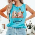 Retired 2025 A New Chapter Begins Retirement Teacher Book Comfort Colors Tank Top Light Green Retired 2025 A New Chapter Begins Retirement Teacher Book Comfort Colors Tank Top Light Green