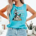 Retro Scary Horror Readers Book Club Spooky Halloween Comfort Colors Tank Top Light Green