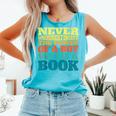 Retro Never Underestimate The Power Of a Boy With a Book Comfort Colors Tank Top Light Green