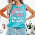 Ride Horses Read Books Be Happy Comfort Colors Tank Top Light Green