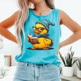 Rubber Duck Reading Book Rubber Duckie Reader Coffee Lover Comfort Colors Tank Top Light Green Rubber Duck Reading Book Rubber Duckie Reader Coffee Lover Comfort Colors Tank Top Light Green
