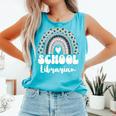 School Librarian For Women Cute Bookworm Book School Library Comfort Colors Tank Top Light Green School Librarian For Women Cute Bookworm Book School Library Comfort Colors Tank Top Light Green