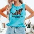 Shark Costume Teens Books Nerds Shark Stuffed Animal Sharks Comfort Colors Tank Top Light Green